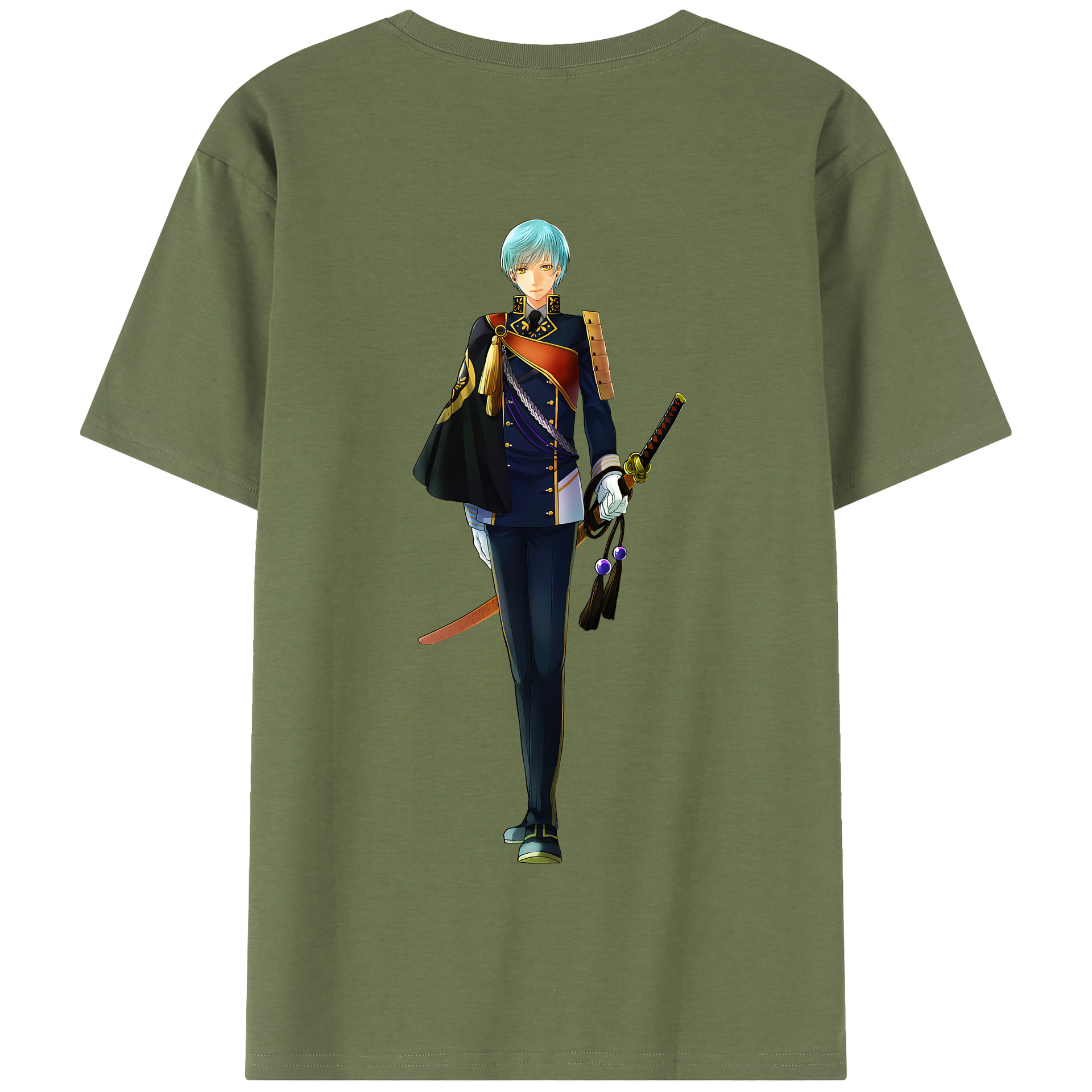 （画像用） 刀剣乱舞 Touken Ranbu 綿100％半袖Tシャツ（背面プリント）